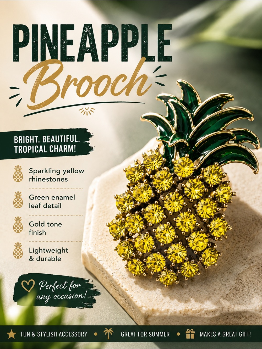 Pineapple Brooch